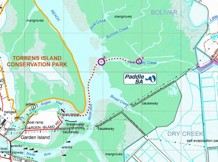 PaddleSA Swan Alley Map by PaddleSA | Avenza Maps