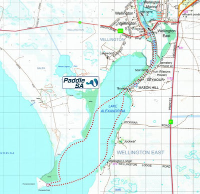 PaddleSA PaddleSA Wellington to Pomanda Point Loop digital map