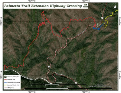 Palmetto Conservation Foundation Palmetto Trail Ext HWY 178 Crossing digital map