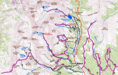 Park County Recreation & Resource Mangement Alma Area Mountain Bike Trails digital map