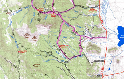 Park County Recreation & Resource Mangement Buffalo Peaks Area Mountain Bike Trails digital map