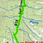 Park County Recreation & Resource Mangement Buffalo Peaks Wilderness Area Hiking Trails digital map