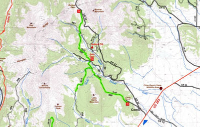 Park County Recreation & Resource Mangement Como Area Hiking Trails digital map
