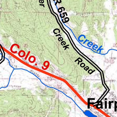 Park County Recreation & Resource Mangement Fairplay Area Hiking Trails digital map