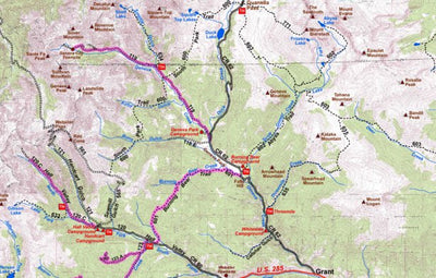 Park County Recreation & Resource Mangement Guanella Pass Area Mountain Bike Trails digital map