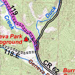 Park County Recreation & Resource Mangement Guanella Pass Area Mountain Bike Trails digital map