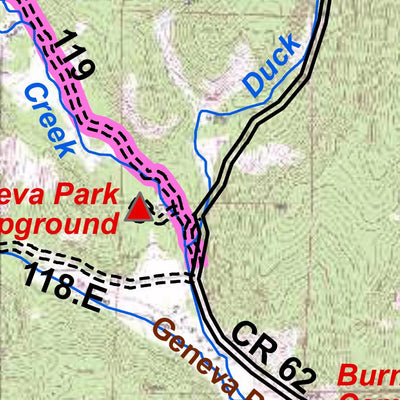 Park County Recreation & Resource Mangement Guanella Pass Area Mountain Bike Trails digital map