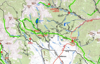 Park County Recreation & Resource Mangement Jefferson Area Hiking Trails digital map