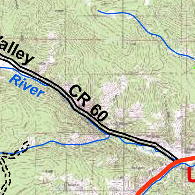 Park County Recreation & Resource Mangement Jefferson Area Hiking Trails digital map
