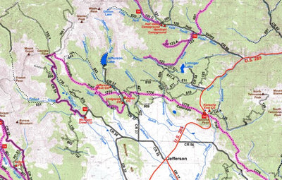 Park County Recreation & Resource Mangement Jefferson Area Mountain Bike Trails digital map