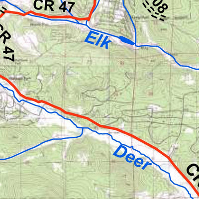 Park County Recreation & Resource Mangement Pine Junction Area Hiking Trails digital map
