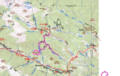 Park County Recreation & Resource Mangement Pine Junction Area Mountain Bike Trails digital map