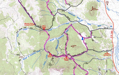 Park County Recreation & Resource Mangement Rich Creek Area Mountain Bike Trails digital map