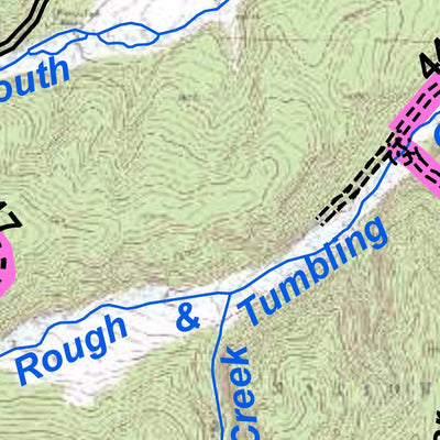 Park County Recreation & Resource Mangement Rich Creek Area Mountain Bike Trails digital map