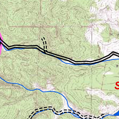 Park County Recreation & Resource Mangement Rich Creek Area Mountain Bike Trails digital map