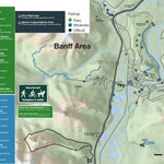 Parks Canada Banff National Park - Banff Area Day Hikes digital map
