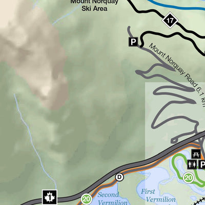 Parks Canada Banff National Park - Banff Biking Trails digital map