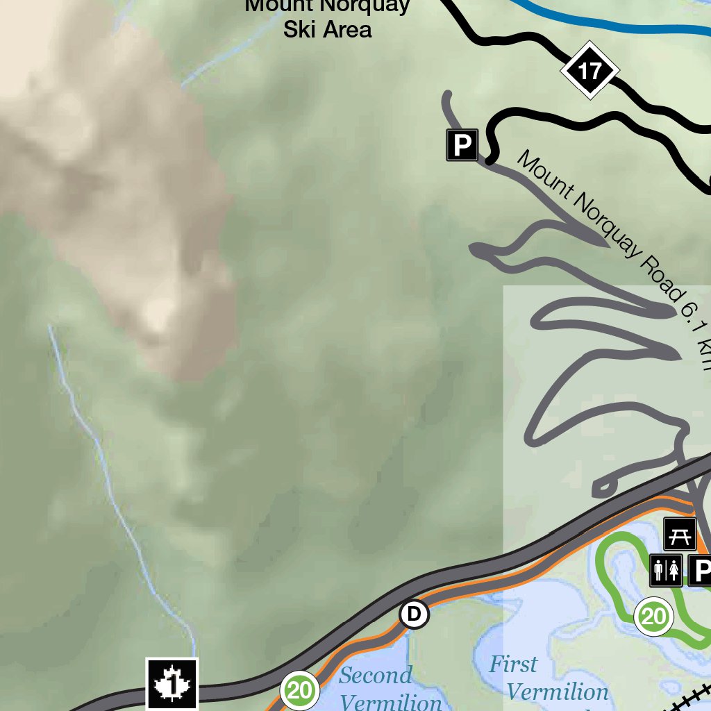 BANFF NATIONAL PARK MAP TRAILS visual data 4