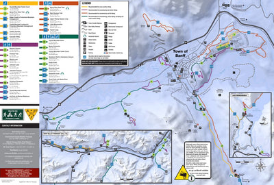 Parks Canada Banff National Park - Banff Winter Hikes digital map