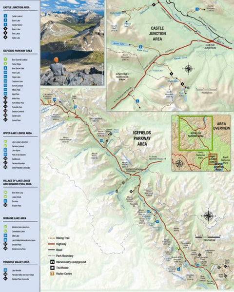 Parks Canada Banff National Park - Icefields Parkway Day Hikes digital map
