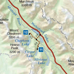 Parks Canada Banff National Park - Icefields Parkway Day Hikes digital map