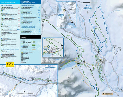 Parks Canada Banff National Park - Lake Louise Winter Hiking digital map