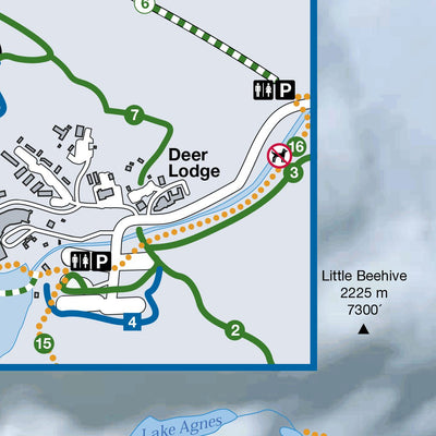 Parks Canada Banff National Park - Lake Louise Winter Hiking digital map