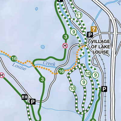 Parks Canada Banff National Park - Lake Louise Winter Hiking digital map