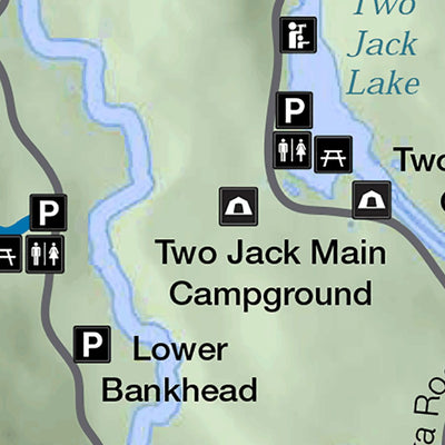 Parks Canada Banff National Park - Lake Minnewanka Day Hikes digital map