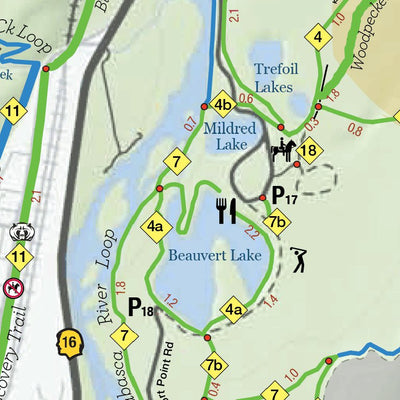 Parks Canada Jasper National Park - Trail Map digital map