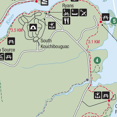 Parks Canada Kouchibouguac National Park - Full Park Map digital map