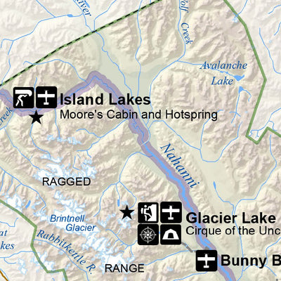 Parks Canada Nahanni National Park Reserve - Full Park Map digital map