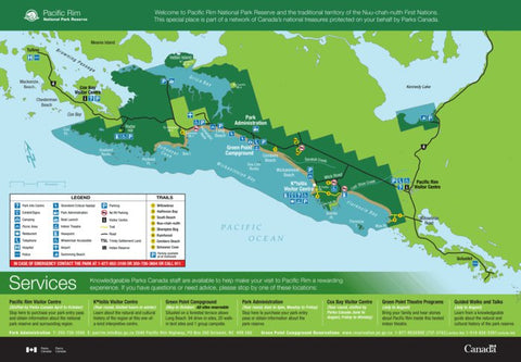 Parks Canada Pacific Rim National Park - Full Park Map digital map