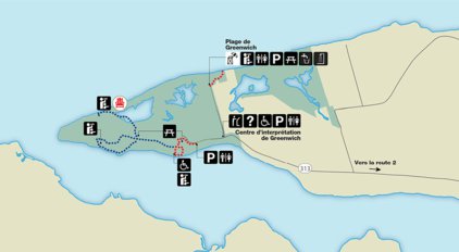 Parks Canada PEI National Park - Greenwich Area Map digital map