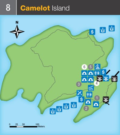 Parks Canada Thousand Islands National Park - Camelot Island digital map