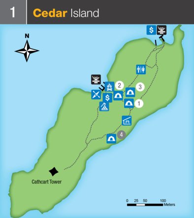 Parks Canada Thousand Islands National Park - Cedar Island digital map