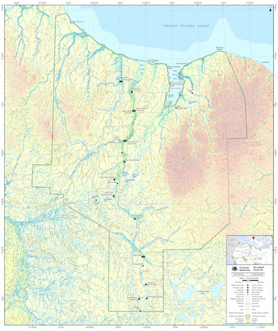 Parks Canada - Western Arctic Field Unit Aulavik National Park Overview digital map