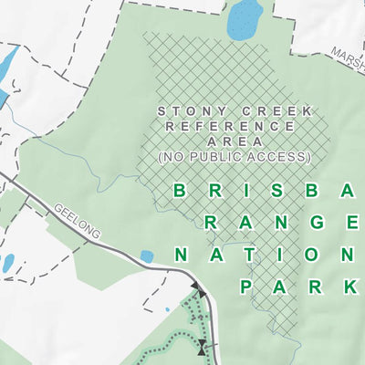 Parks Victoria Brisbane Ranges National Park Visitor Guide digital map