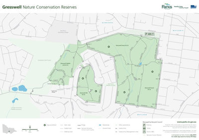 Parks Victoria Gresswell Nature Conservation Reserves Visitor Guide digital map