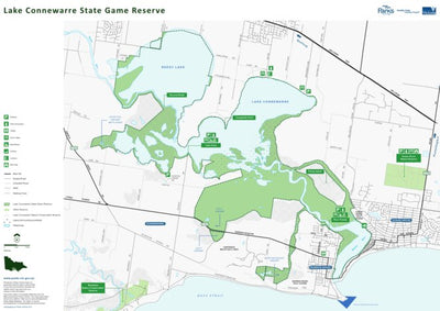 Parks Victoria Lake Connewarre State Game Reserve Visitor Guide digital map