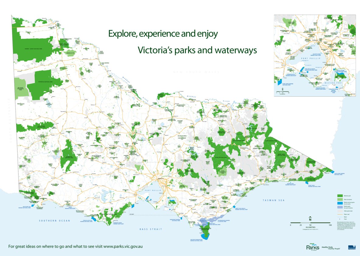 Victoria Parks and Waterways Map by Parks Victoria | Avenza Maps