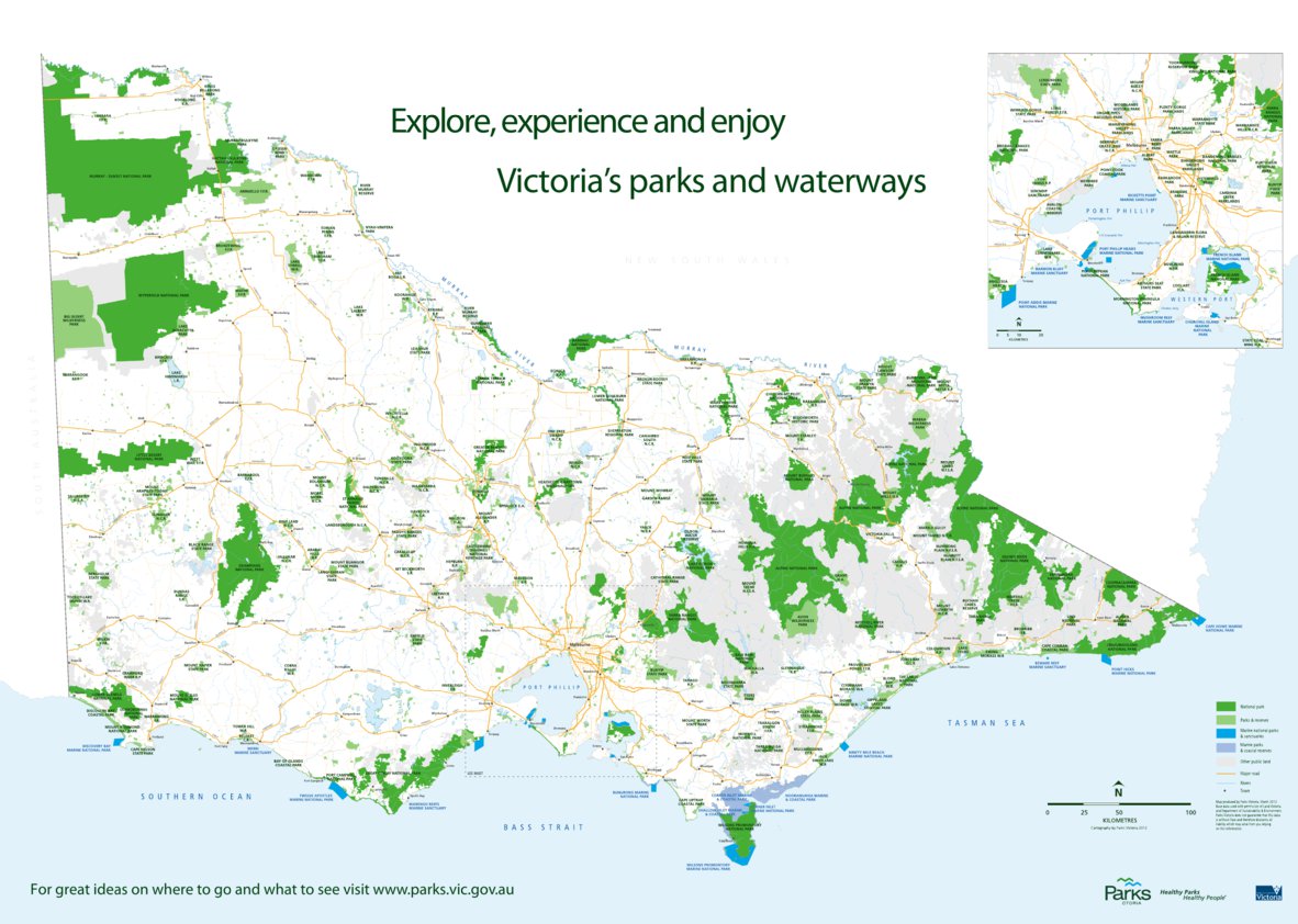 Victoria Riverside Park Map Victoria Parks and Waterways Map by Parks Victoria | Avenza Maps