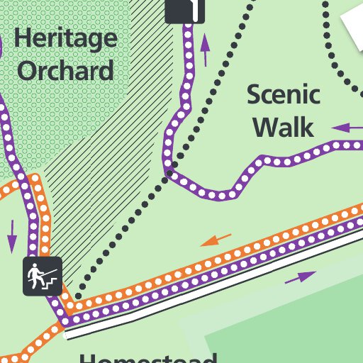 Werribee Park Visitor Guide Map by Parks Victoria Avenza Maps