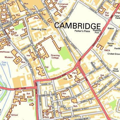 Cambridge Street Map by Paul Johnson - Offline Maps | Avenza Maps