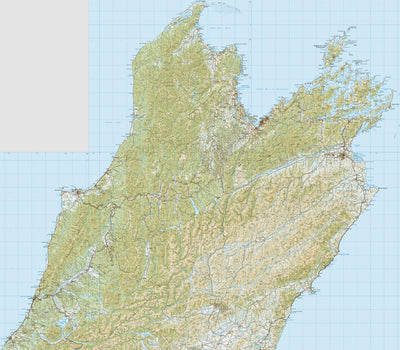 Paul Johnson - Offline Maps New Zealand 1:250K South Island (North) digital map