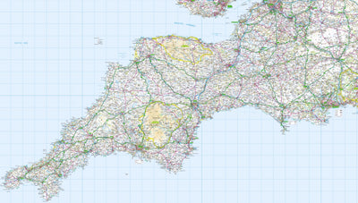 Paul Johnson - Offline Maps South West England 1:250,000 Road Atlas digital map