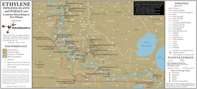 PetroChem Wire Louisiana-Baton Rouge to New Orleans Ethylene Systems-A digital map