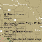 PetroChem Wire Louisiana-Baton Rouge to New Orleans Ethylene Systems-A digital map