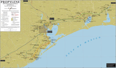PetroChem Wire P2 Texas and Louislana Propylene Systems digital map