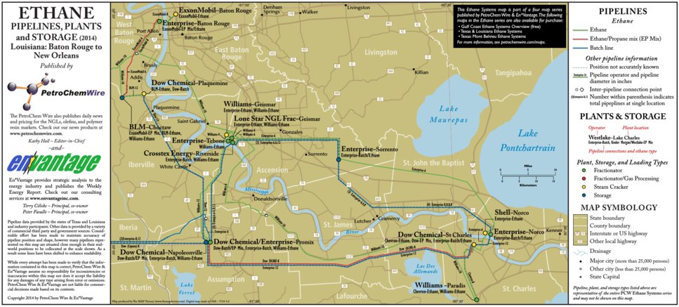 T2 Baton Rouge to New Orleans Ethane Systems Map by PetroChem Wire ...